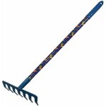 Bricoline - rteau mtallique greenmill, manche en bois / pvc, 64cm, outil de jardinage, idal pour le ...