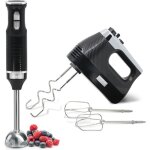 Briebe - skt1187blk elegance set mixeur plongeant 2 vitesses + batteur p�tisserie 5 vitesses + turbo ...