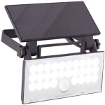 Applique murale d'extrieur led brillante luton lampe d'extrieur solaire, 19 cm, 1000 lm, 4100 k, pivotante, ...