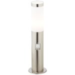 Dody lampadaire extrieur 45cm dtecteur de mouvement inox 1x a60, e27, 20w, adapt aux lampes normales ...