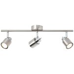 Brilliant - lampe andres spot tube 3 lampes nickel / chrome 3x par51, gu10, 10w, adapt� aux lampes � ...