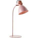 Brilliant - lampe  poser erena 52cm rose clair mtal / bois cordon interrupteur 1x a60, e27, 40 w, adapt ...