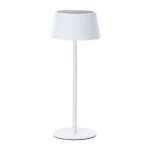 Brilliant - lampe de table d'extrieur picco - led et solaire - mtal et plastique - 5 w - blanc