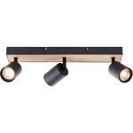 Brilliant - plafonnier brillant jello wood spot bar, orientable, 15x42x8 cm, gu10, 345lm, 3000k, mtal ...