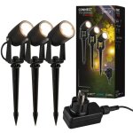 Briloner - connect to shine kit de d marrage iris avec lot de 3 lampes led d'all e, ip65