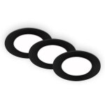 Briloner - lampes led encastr�es lampe encastr�e 3x3w noir plastique �8, 6cm ip65