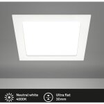 Briloner - led spot encastrable 17 cm 12w 1200lm blanc