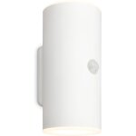 Lima led applique murale extrieure, dtecteur de mouvement, capteur crpusculaire, batterie, blanc, ...