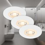 Briloner - luminaires encastr s led, blanc mat, ip65, 3xled / 5w