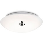 Briloner - plafonnier led leuchten elipso, 22 w, 2000 lm, ip44, blanc, plastique - m�tal, d�tecteur de ...