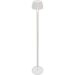 Briloner riffle led lampadaire sans fil ip44, variateur, tactile, batterie, german design award winner ...
