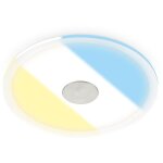 Briloner - spot led encastr� cct salle de bain plafonnier 17cm ip44 �tanche ultra slim argent