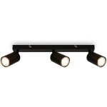 Briloner - spot de plafond, orientable, on / off via interrupteur mural, noir, dimensions: 15, 5x5, 5x44 ...