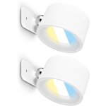 Briloner tari lot de 2 lampes led murales � batterie, magn�tiques, cct, variateur tactile, recharge usb ...