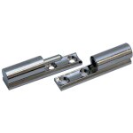 Paumelle universelle hauteur 40mm diam�tre n?ud 10mm laiton chrom� brillant - bros - pub040s03