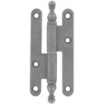 Bros - paumelle � vase rustique 140x55mm gauche acier poli 16arg1451