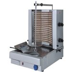 Broche kebab electrique - 2 zones de chauffe - 35 kg - mastro