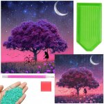 Broderie diamant arbre (100) gaba