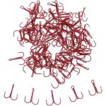 Bromol - hameons lot 100pcs hameon triples en acier carbone crochet accessoire de pche - 6