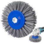 Brosse abrasive 120 grains 150mm brosse en nylon brosse m�tallique brosse de polissage pour polisseuse ...