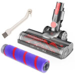 Brosse compatible avec aspirateur dyson v7 v8 v10 v11 v15, brosse dyson flexible et pivotante avec phare ...