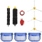 Brosse de batteur pour irobot roomba, soies de filtre brosses souples � 3 bras outil de nettoyage 600 ...