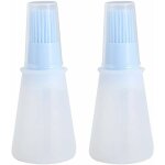 Brosse à bouteille d'huile en silicone avec couvercle bouteille de sauce molle avec pinceau à pâtisserie ... Brosse à bouteille d'huile en silicone avec couvercle bouteille de sauce molle avec pinceau à pâtisserie ...