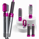 Brosse cheveux ensemble de brosse soufflante chaud 5 en 1 boucleur a cheveux et brosse lissante cheveux ...