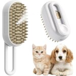Brosse chien chat � vapeur 3 en 1 peigne de massage en spray pour chats brosse chien poil long / court ...