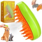 Brosse chien chat � vapeur, 3 en 1 brosse � poils de chat � vapeur �lectrique, brosse pour chats � poils ...