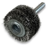 Kibros - brosse circulaire mtallique sur tige  30 mm fil inox dur - quantit x 1 -  30 mm - ep. 18 ...