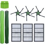 Brosse cylindrique lat�rale + filtre hepa + d�flecteur pour aspirateur irobot roomba s9 / s9 plus