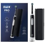 Braun - brosse a dent lectrique - oral b - pro 1 cross action + tui de voyage - noir