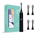 Brosse  dents lectrique sonique avec 6 vitesses et 4 ttes, entirement automatique rechargeable, brosse ...