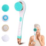 Brosse de douche �lectrique rechargeable rotative � long manche convient pour le nettoyage du corps exfoliatio ...