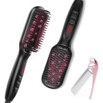 Brosse lissante, brosse lissante cheveux, fer � lisser avec peigne int�gr�, 120? - 210?, �cran lcd, 20s ...