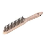 Brosse m�tallique fil inox, ondul� 0, 35mm 3 - rangs