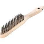 Brosse m�tallique fil inox, ondul� 0, 35mm 4 - rangs