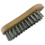Brosse mtallique  main type violon fil laiton ou inox rond lisse sur 5 rangs - quantit x 1 - 5 rangs ...