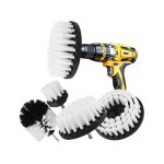 Brosse nettoyage perceuse 5 pi�ces, brosse pour perceuse voiture carrelage tapis baignoire cuisine toilettes ...