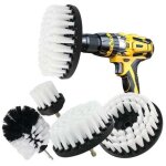 Brosse nettoyage perceuse 5 pi�ces, brosse pour perceuse voiture carrelage tapis baignoire cuisine toilettes, ...