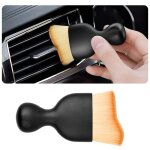 Brosse de nettoyage � poils souples pour int�rieur de voiture, outil de nettoyage incurv� pour tableau ...