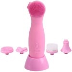 Brosse nettoyante �lectrique silicone pour le visage cenocco cc9084 - rose
