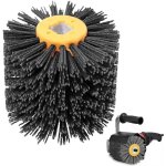 Brosse en nylon, grain 80, brosse de polissage, rouleau abrasif, manchons abrasifs, pour ponceuse, rouleau ...