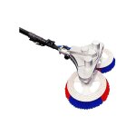 Optonica - brosse photovolta�que �lectrique � double t�te 5. 5m poign�e en fibre de verre