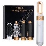 Brosse � s�che - cheveux air curler amovible kit pour s�cher les curling lisseur � cheveux 5 en 1 blanc ...