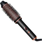 Brosse thermique 3 en 1, 38 mm, brosse � boucler thermique, brosse � boucler avec affichage lcd 120 - ...
