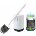 Brosse de toilette brosse wc en silicone antibact�rienne balayette wc ensemble brosse de toilettes � ...
