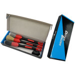 Brosse de d�tail de voiture, brosse de nettoyage de voiture, ensemble de 3 pi�ces, soie aiguis�e en poils ...