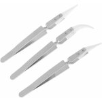 Brucelles3 pack brucelles antistatique en c�ramique pince � �piler pincettes invers�e de pr�cision chaleur ...